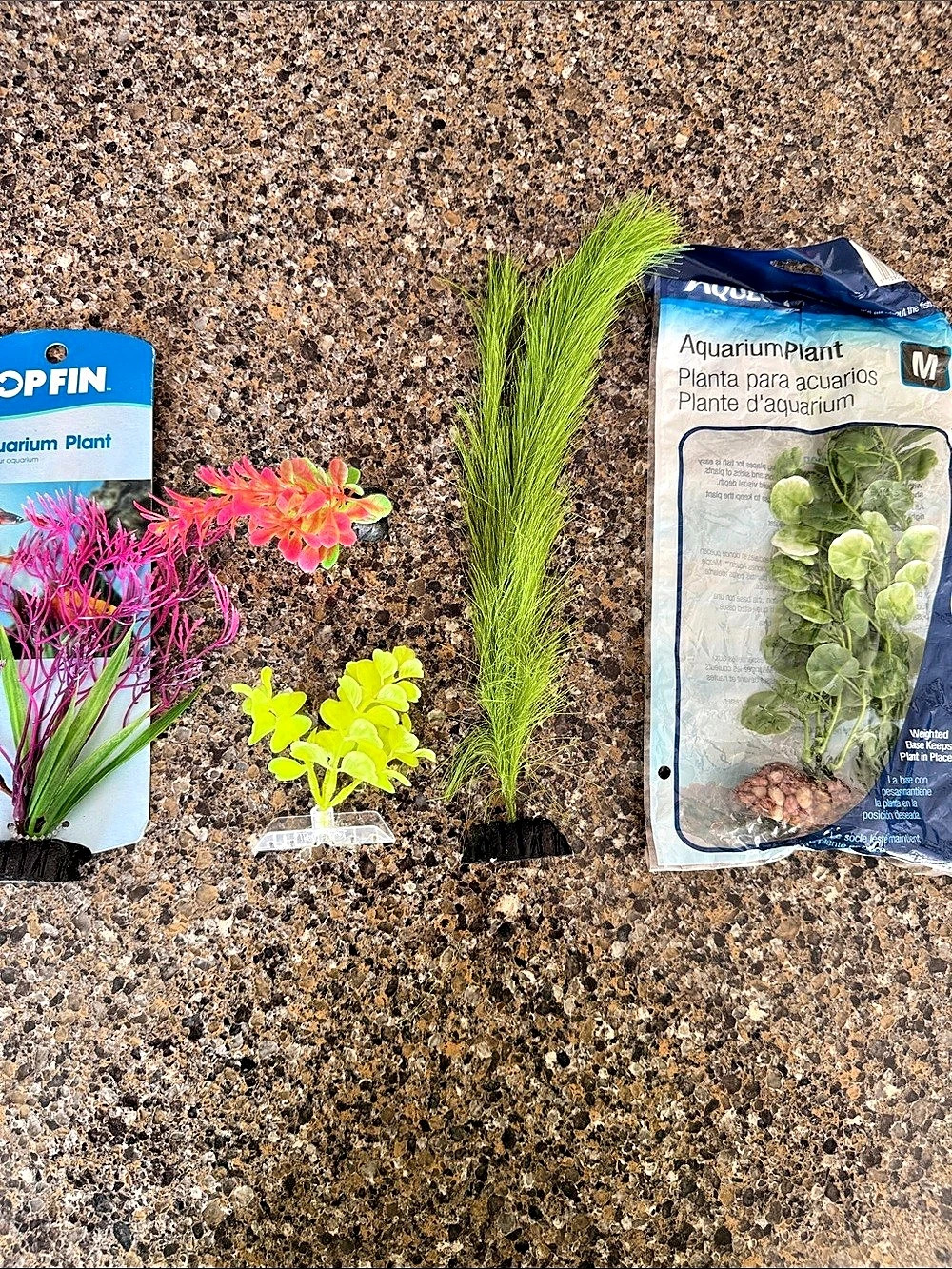 Top Fin and Aqueon Aquarium Plant Assortment set of 5